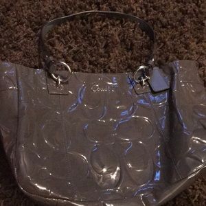 Gray Coach Purse